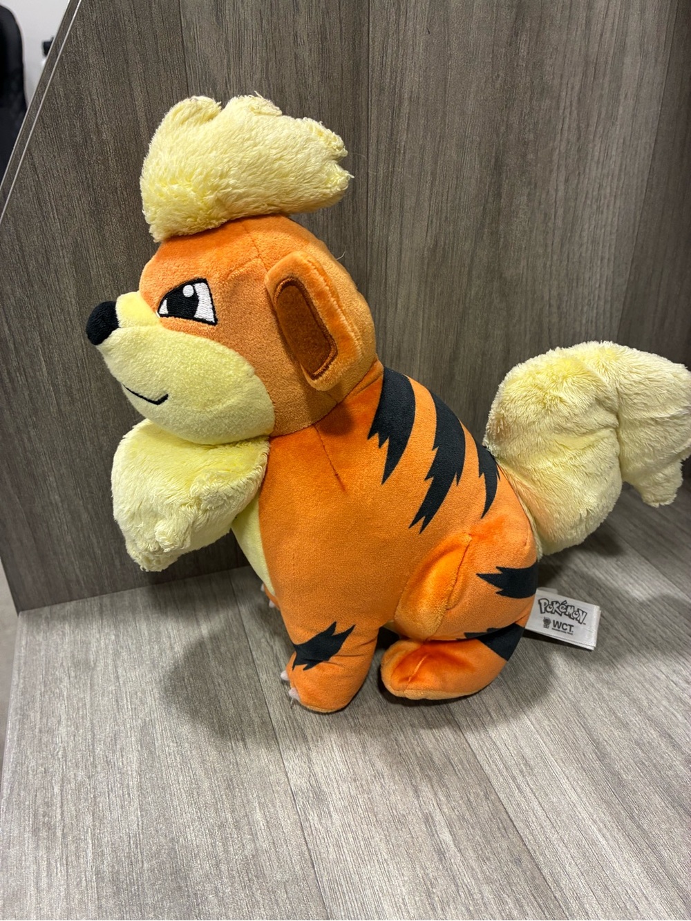 Pokemon Growlithe Plush Toy 2020 Wicked Cool Toys 10"  Orange Stuffed Animal